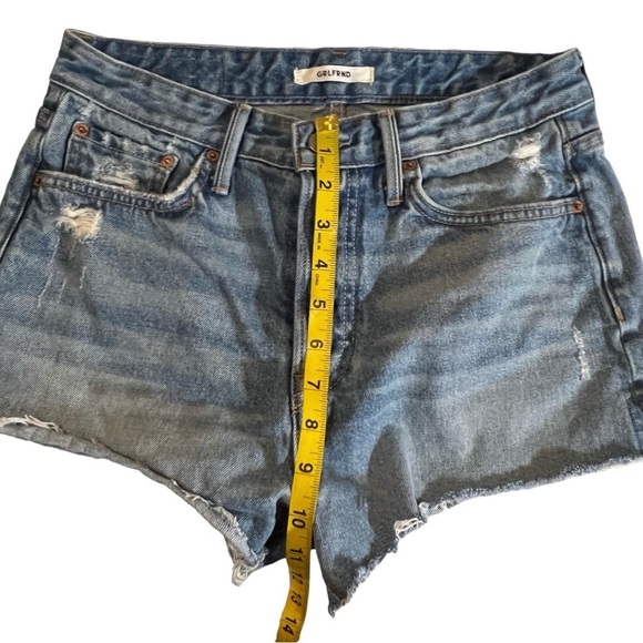 GRLFRND Cindy High Rise Button Fly Cut Off Denim Jean Shorts 27 Boho sexy - Picture 7 of 16